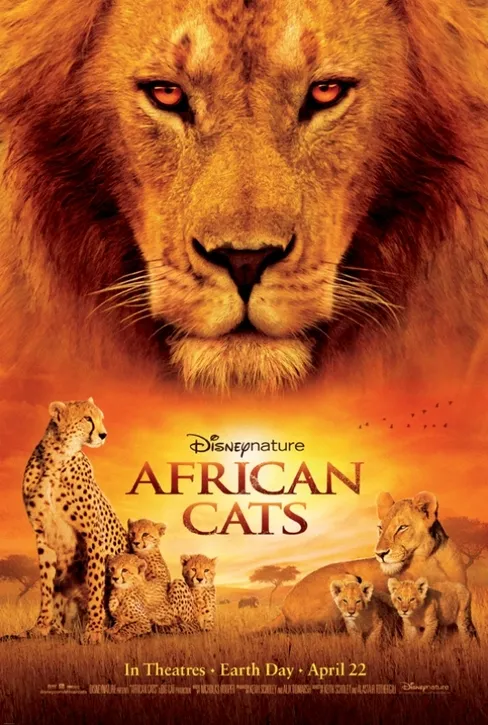 Disney Natures African Cats Poster 2011 Poster for Disney Nature's African Cats film