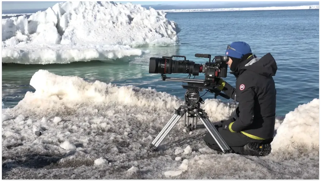 Sophie Darlington talking about wildlife filmmaking for Canon